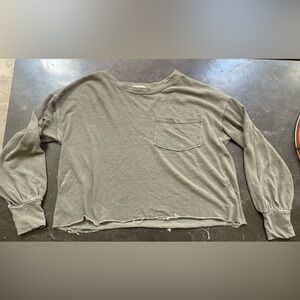 c’isa army green long sleeve top